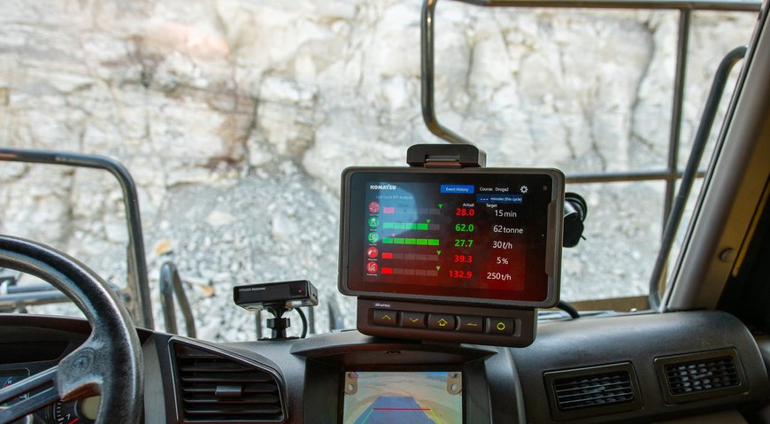 Moniteur Komatsu de guidage de l’opérateur